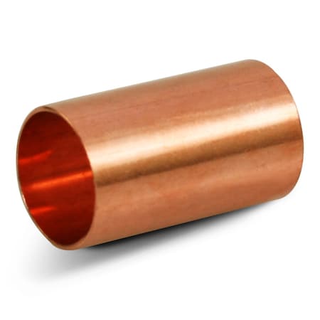 Straight Copper Coupling Fitting With Dimple Tube Stop 3/4''